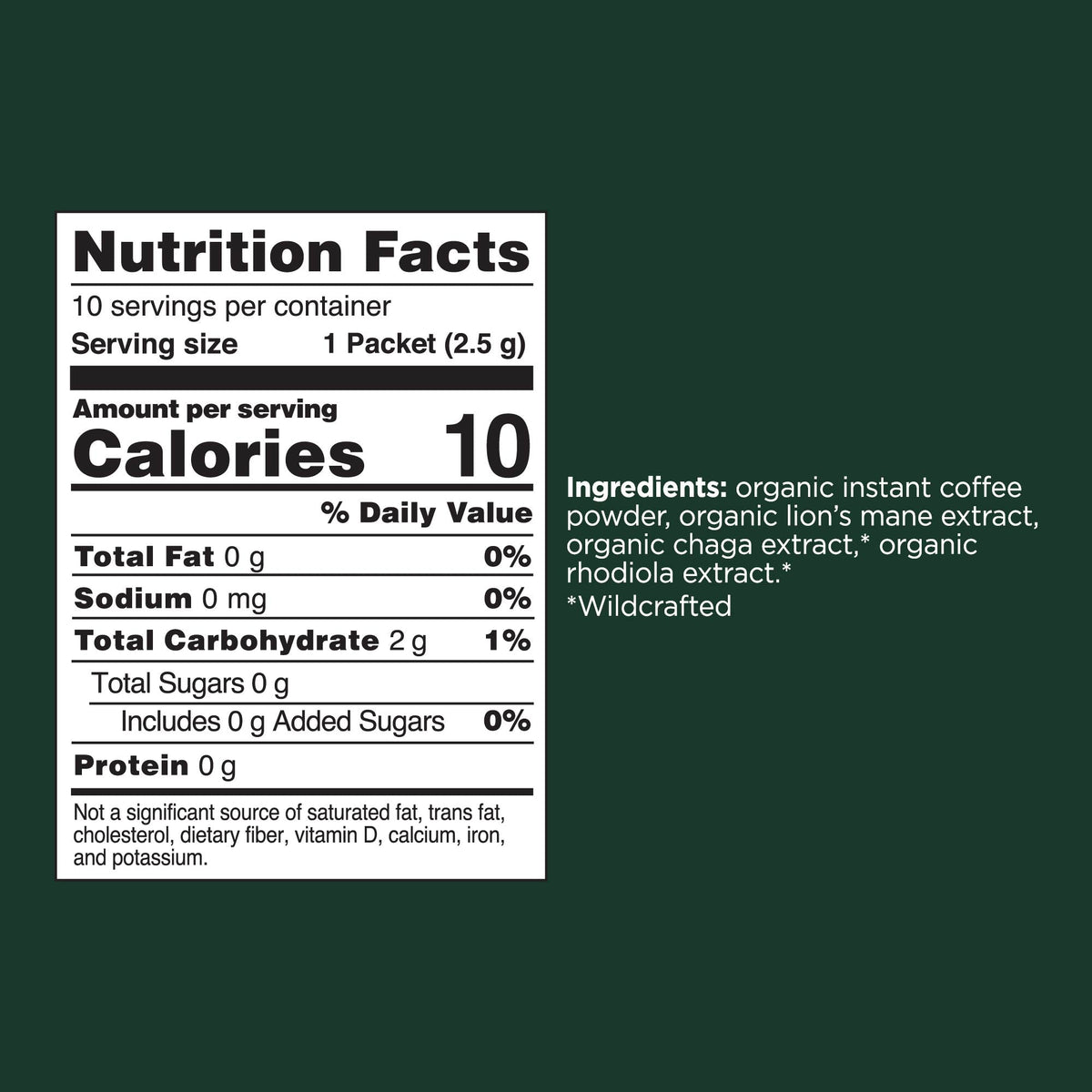 Focus Instant Coffee, Packets