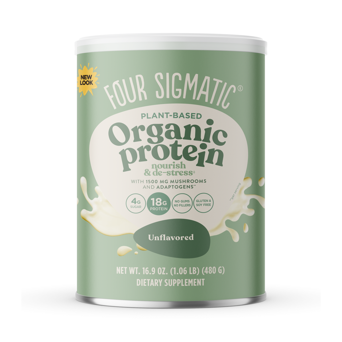 Unflavored Organic Plant-based Protein - (6 CANS)
