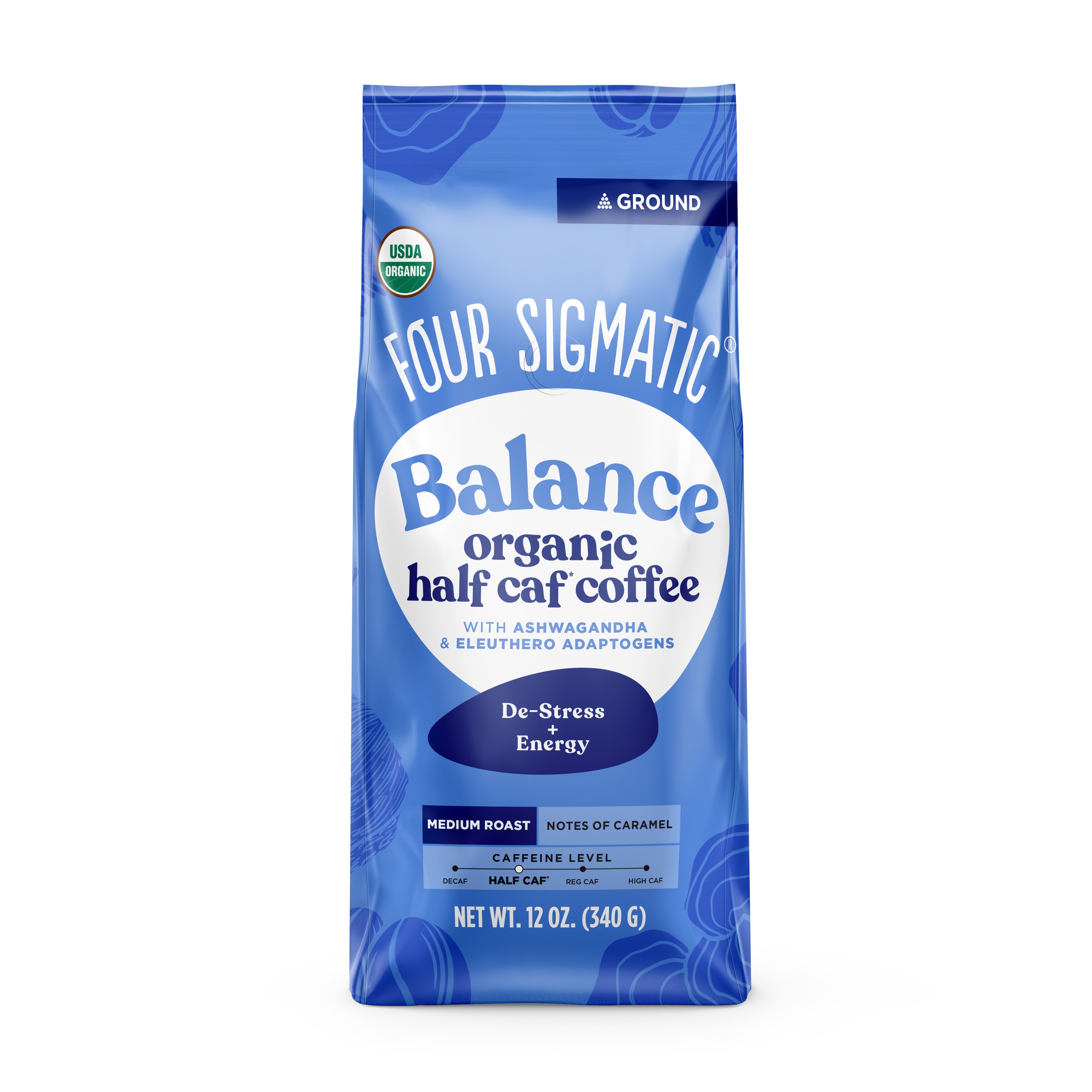 BALANCE Organic Half Caf Ground Coffee with Ashwagandha
