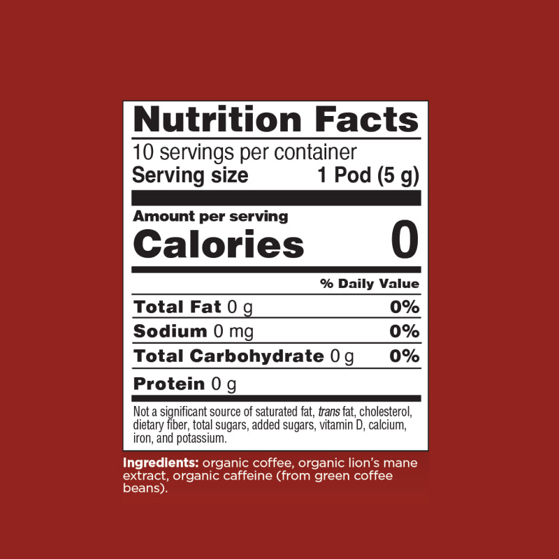 Focus Dark Roast High Caf Espresso Pods (10ct)