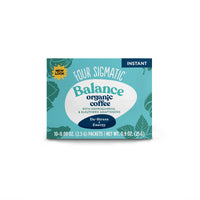 BALANCE Organic Instant Coffee Mix with Ashwagandha & Eleuthero Adaptogen (4-PACK)