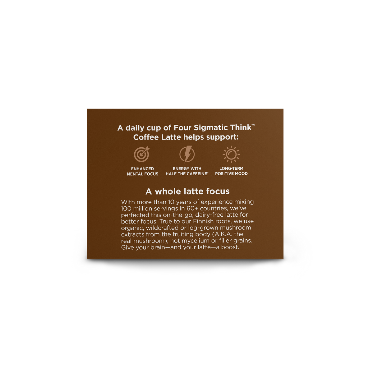 THINK Organic Coffee Latte Mix with Lion's Mane Mushrooms (4-PACK)