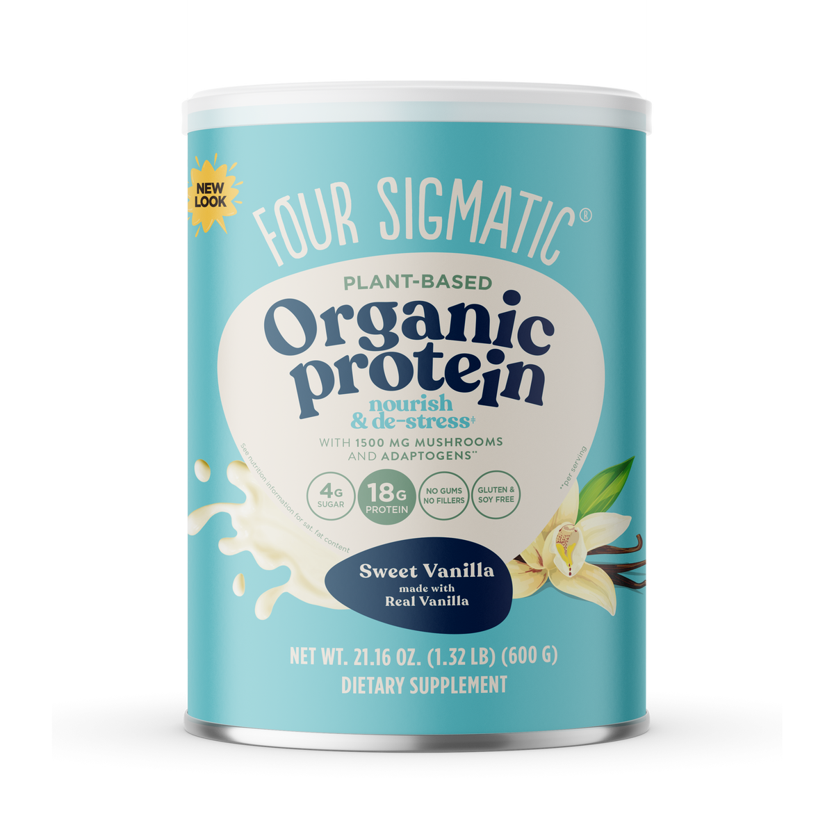 Sweet Vanilla Organic Plant-based Protein  (6 CANS)