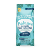 BALANCE Organic Half Caf Ground Coffee with Ashwagandha & Eleuthero Adaptogens Half Caffeine (8-PACK)