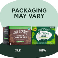 PROTECT Organic Instant Coffee Mix with Chaga & Cordyceps Mushrooms (4-pack)