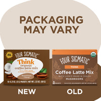 THINK Organic Coffee Latte Mix with Lion's Mane Mushrooms (4-PACK)