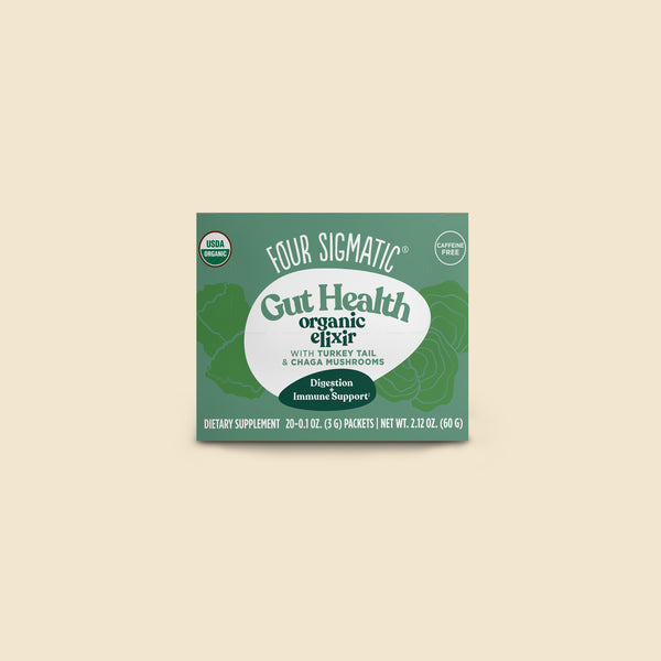 Gut Health Organic Elixir Mix with Chaga Mushrooms (4-pack)
